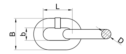 EN818-7-T Hoist Chain view 2