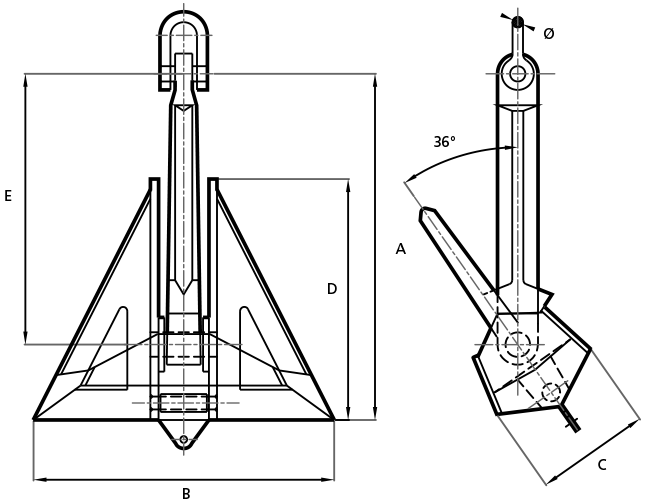 Superior Delta Anchor view 2